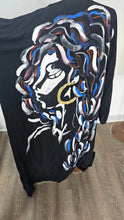 Load image into Gallery viewer, Hand painted black cape 2
