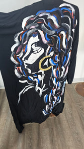 Hand painted black cape 2