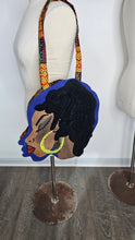 Load image into Gallery viewer, Handpainted african print FACE bag

